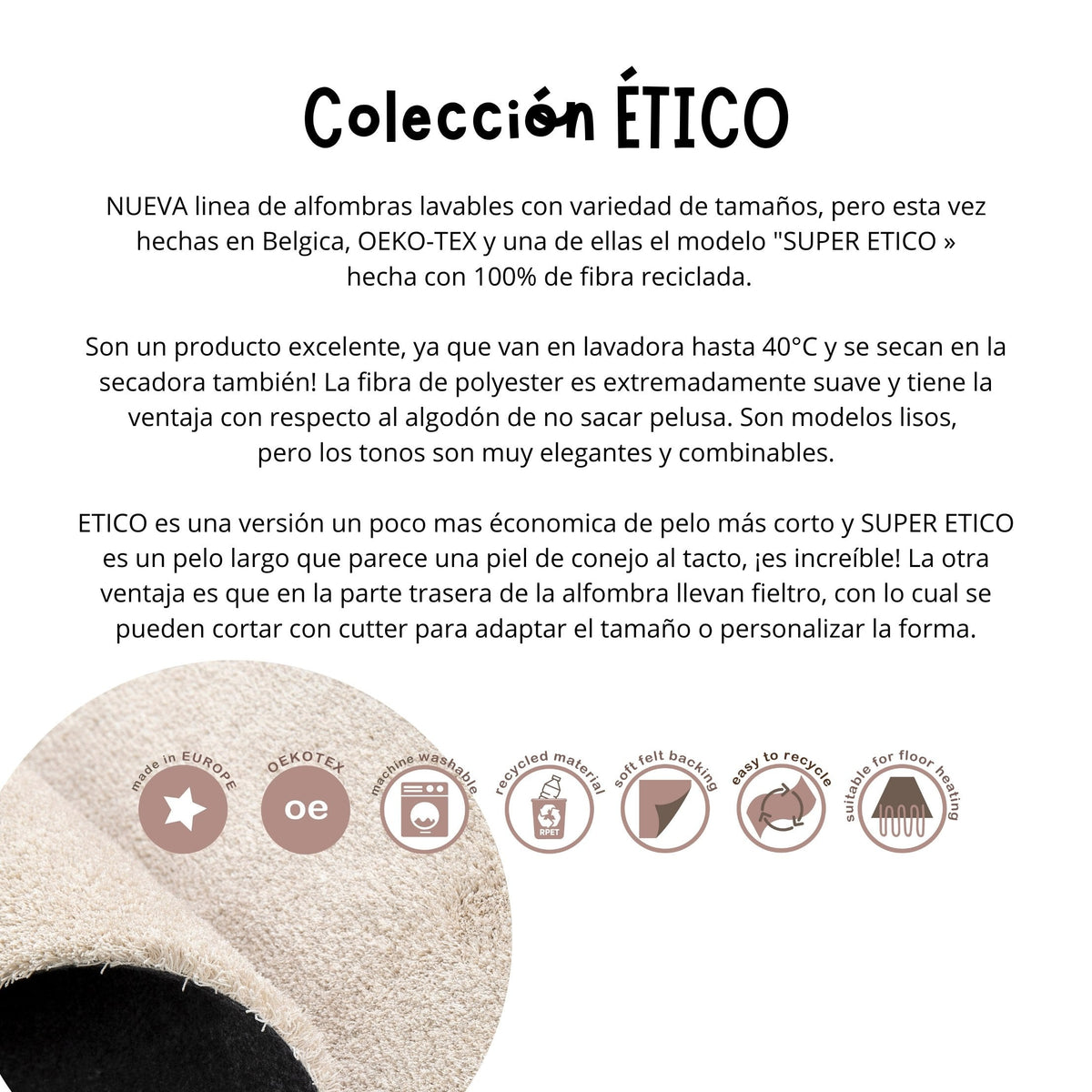 Alfombra lavable | SUPER ETICO ROSA