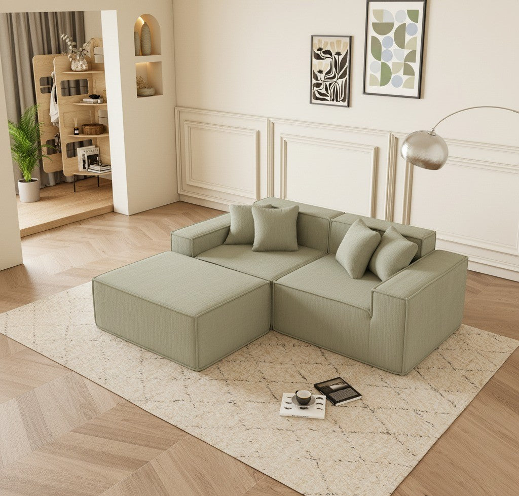 Cube - Sofá Modular 2 Plazas + Puff