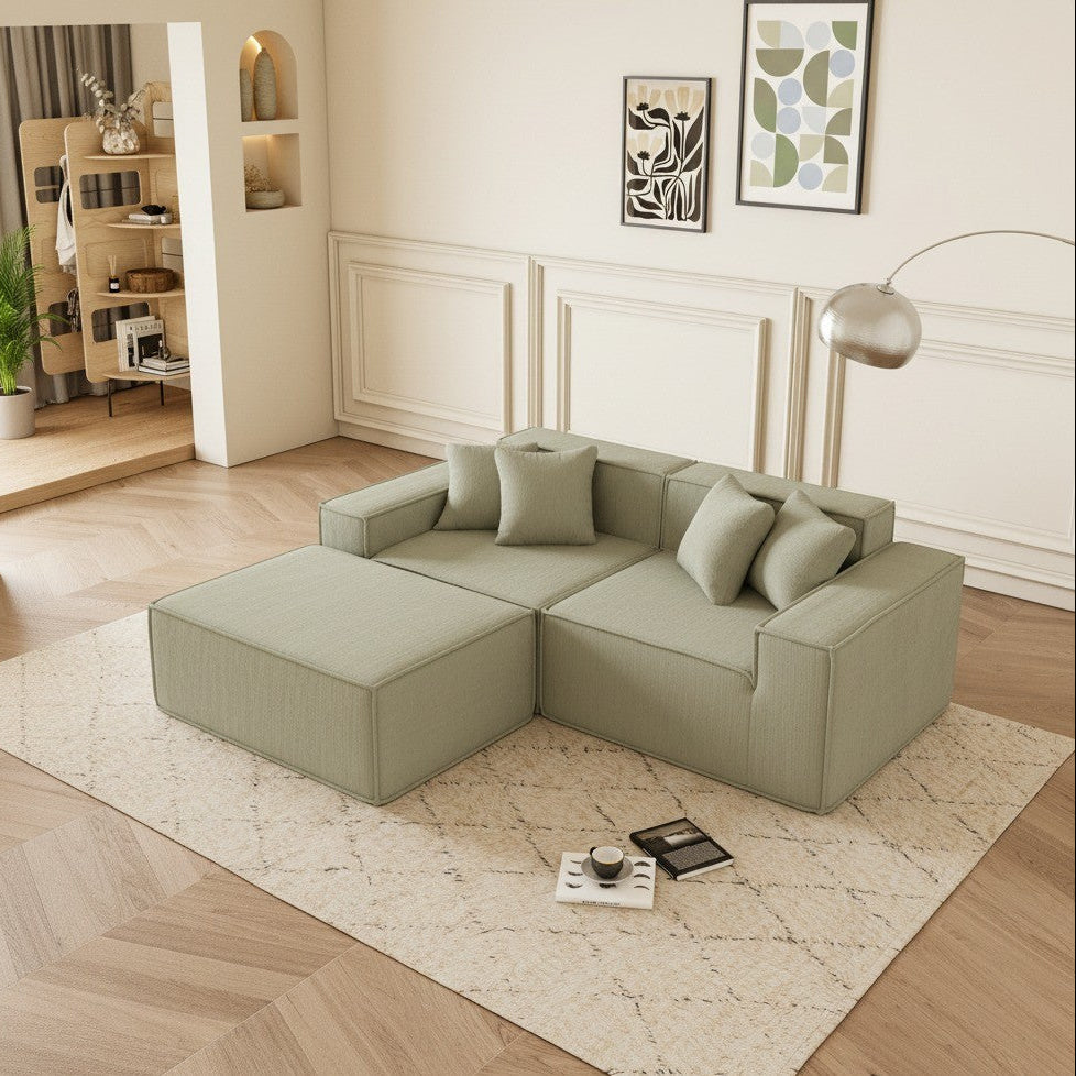 Cube - Sofá Modular 2 Plazas + Puff