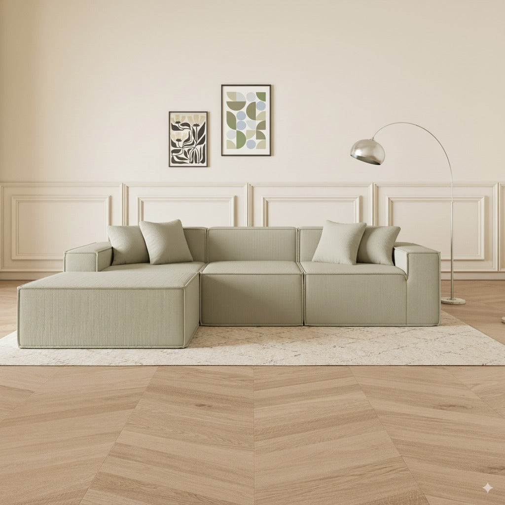 Cube Sofá Modular 3 Plazas + Puff