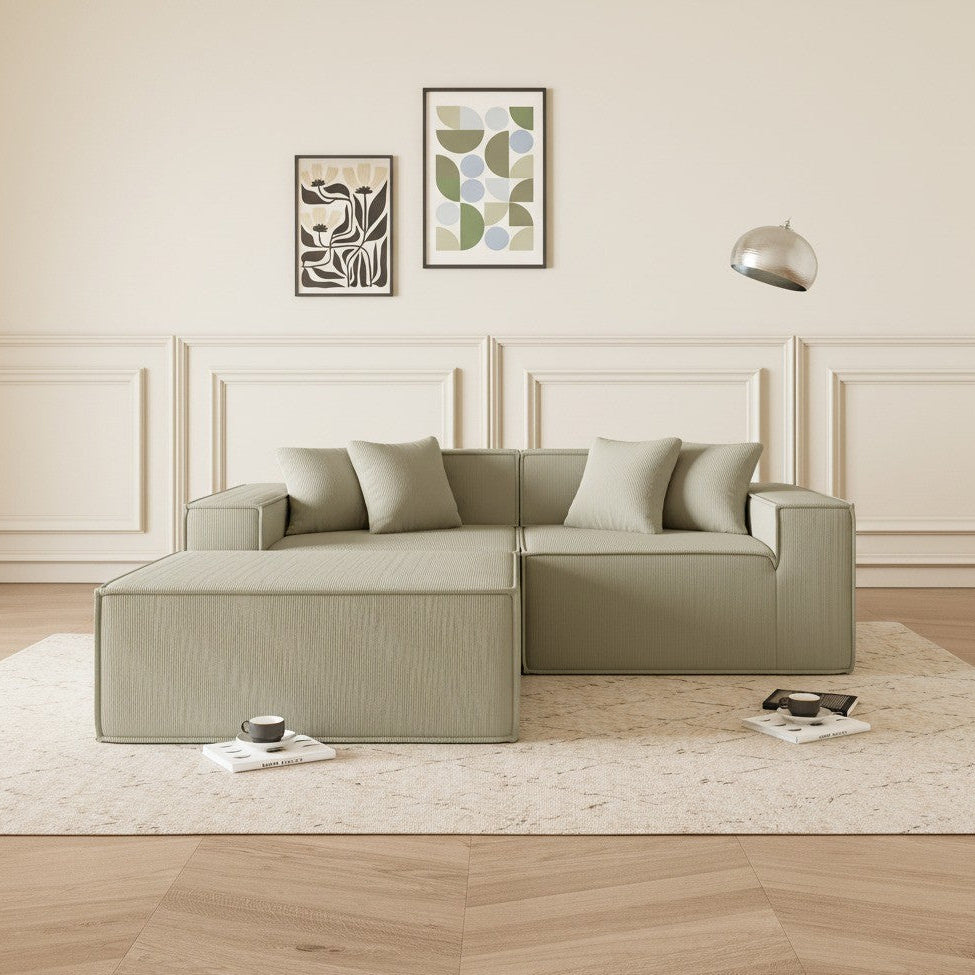 Cube - Sofá Modular 2 Plazas + Puff