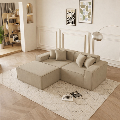 Cube - Sofá Modular 2 Plazas + Puff