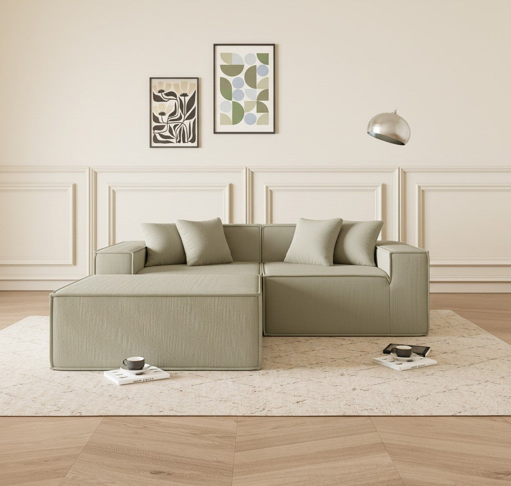 Cube - Sofá Modular 2 Plazas + Puff