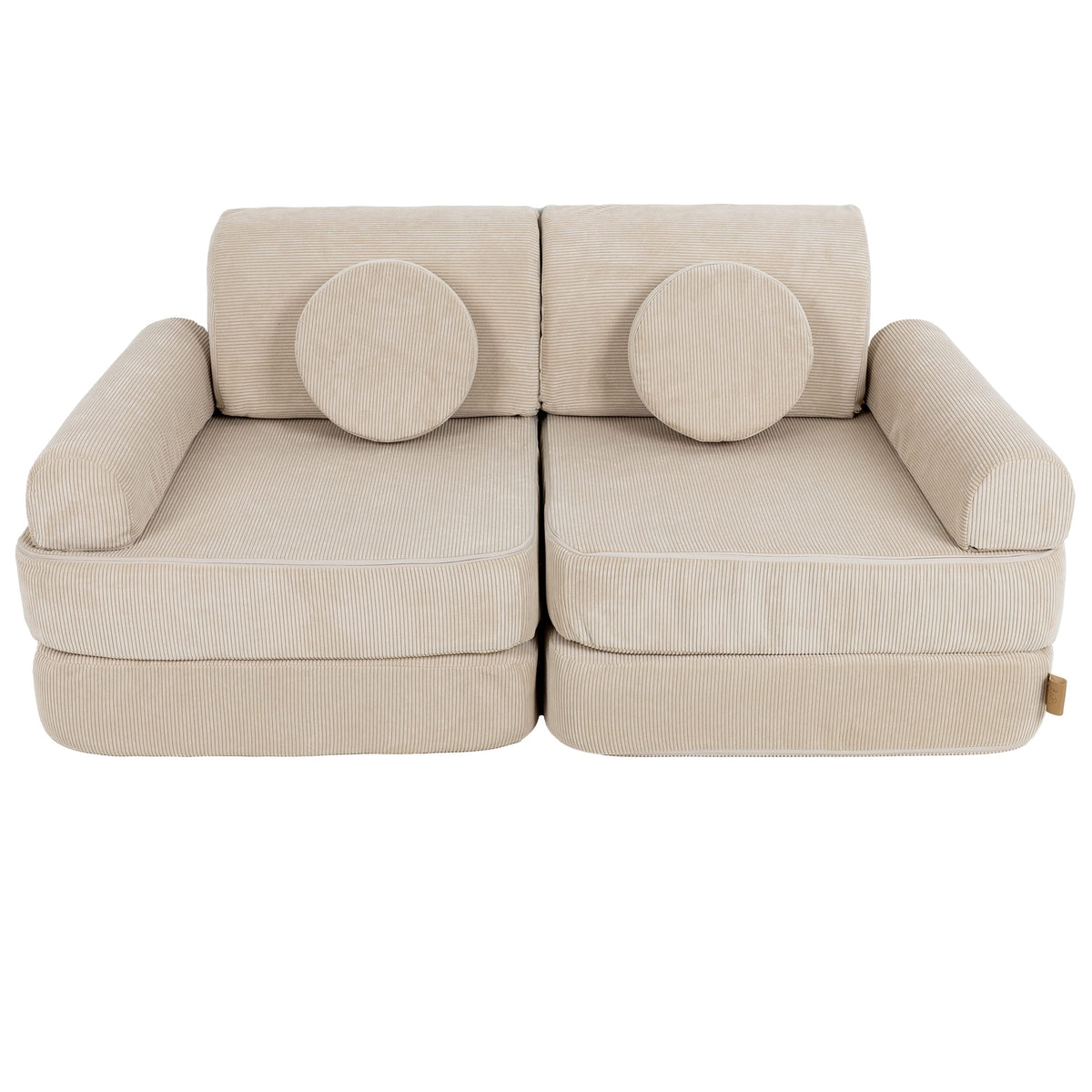 Medium Modular Sofa for Kids - Slimcord Ecru
