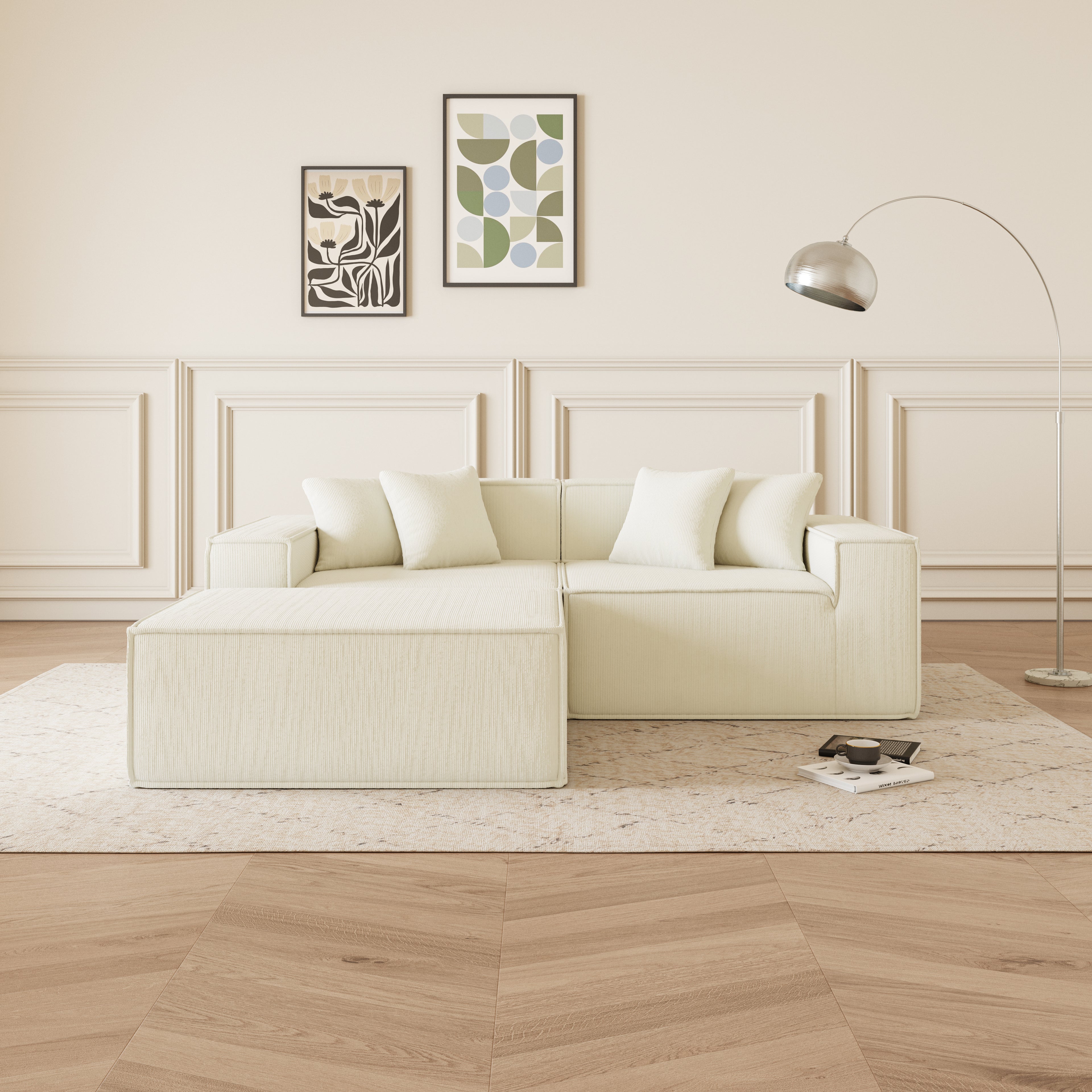 Cube - Sofá Modular 2 Plazas + Puff